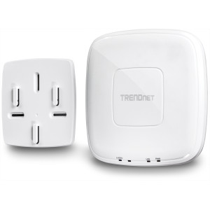 TRENDnet TEW-755AP 4 dBi Wireless N300 PoE Access Point, power adapter, 2.4 GHz